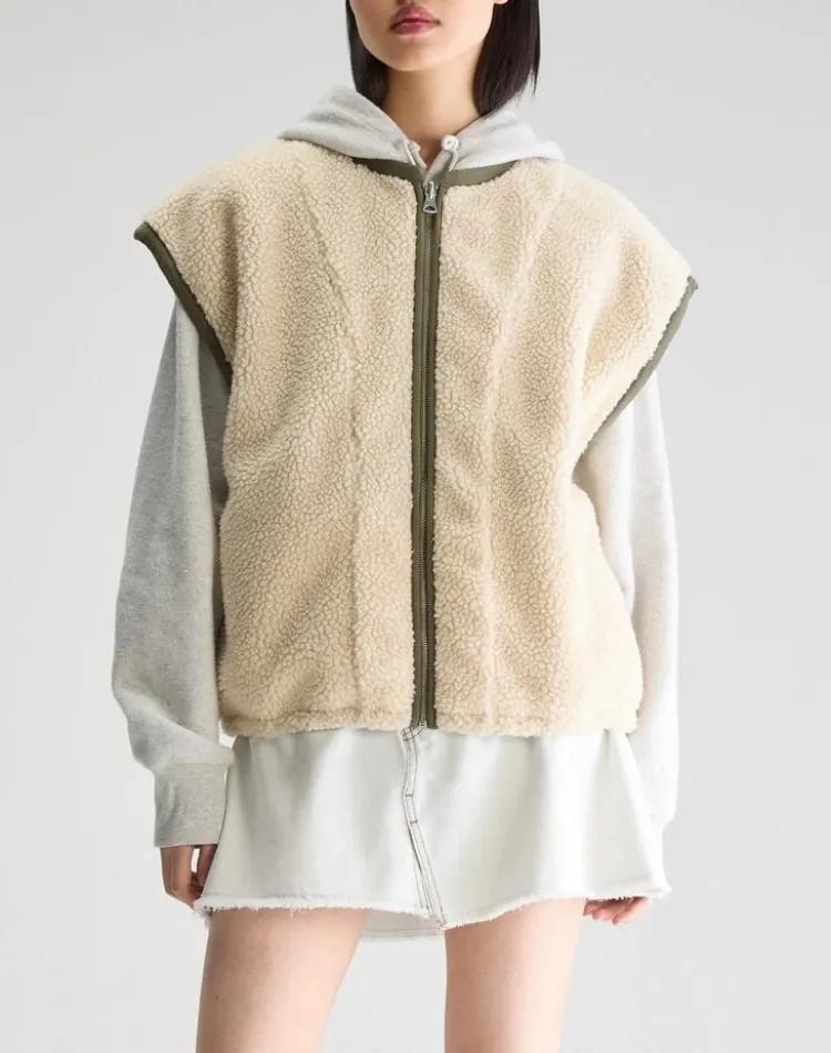 jano_bodywarmer_1.webp Bellerose Jano Bodywarmer Ecru Online