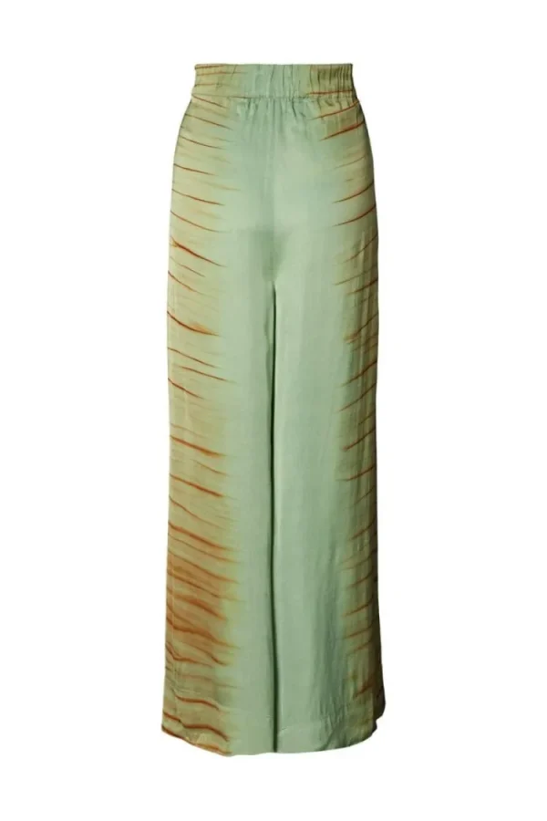 Rabens saloner Lenie Wide Pants Green+Combo Discount