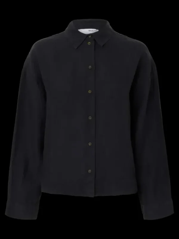 Selected Femme Linnie Shirt Black Hot
