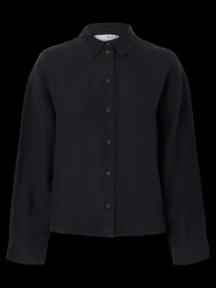 linnie_shirt_3.webp Selected Femme Linnie Shirt Black Hot