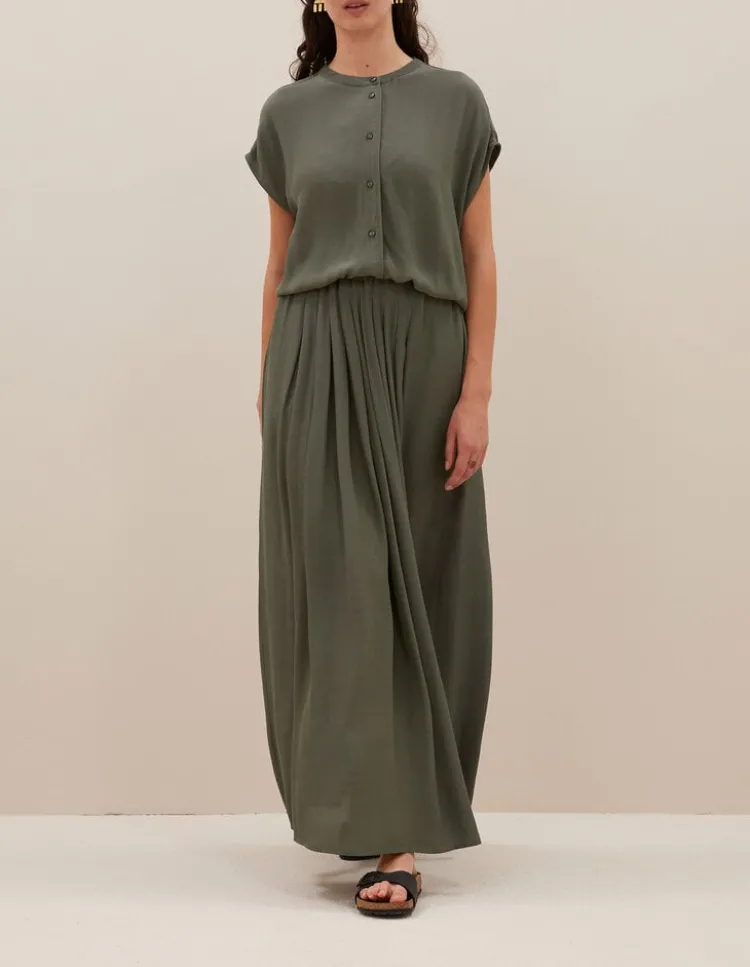 lode_blouse_0-1.webp By Bar Lode Blouse Mulled+Basil Clearance