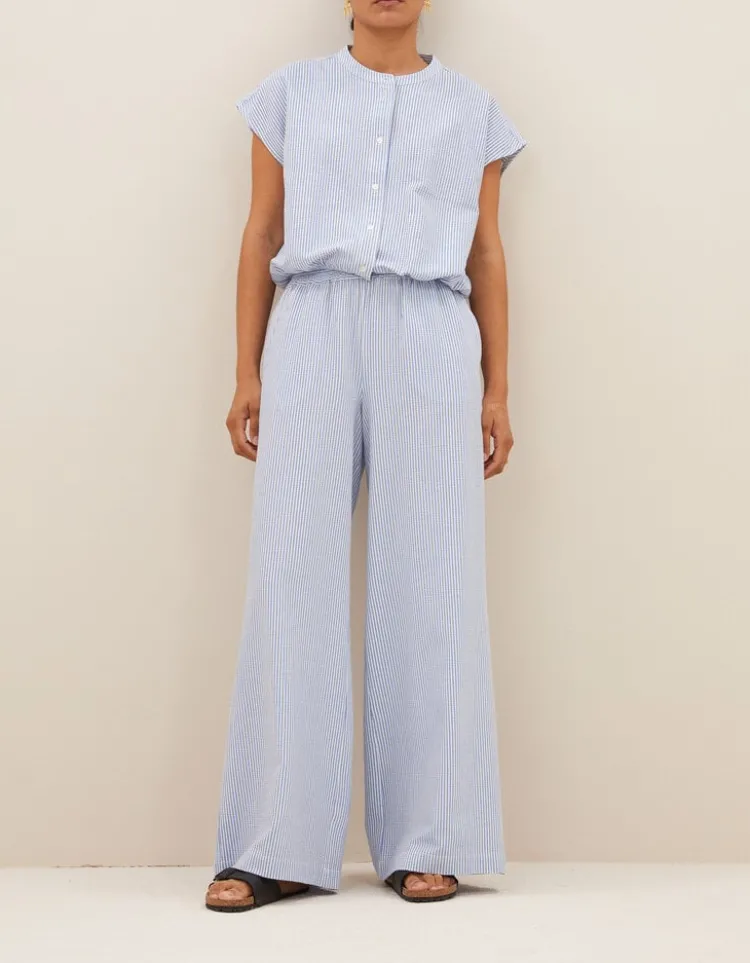 lode_blouse_1.webp By Bar Lode Blouse Blue+Seer+Stripe Outlet