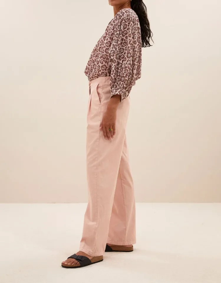 lucy_cheetah_blouse_3.webp By Bar Lucy Cheetah Blouse Pink+Cheetah+Print Sale