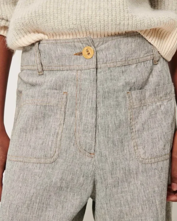 Sessun Manhatti Pants Whiblack Fashion