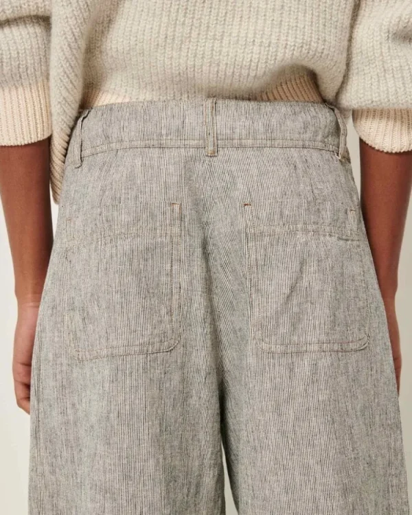 Sessun Manhatti Pants Whiblack Fashion