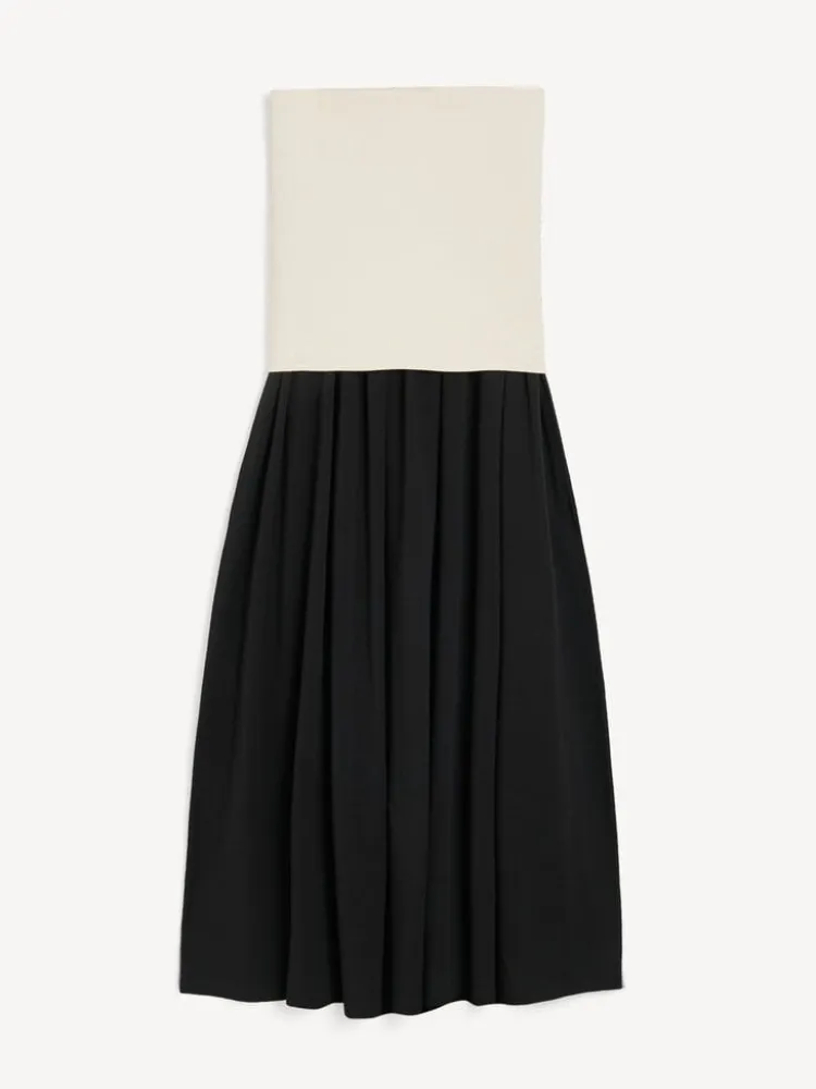 marciella_dress_3.webp By Malene Birger Marciella Dress Black+Oyster+Gray Best