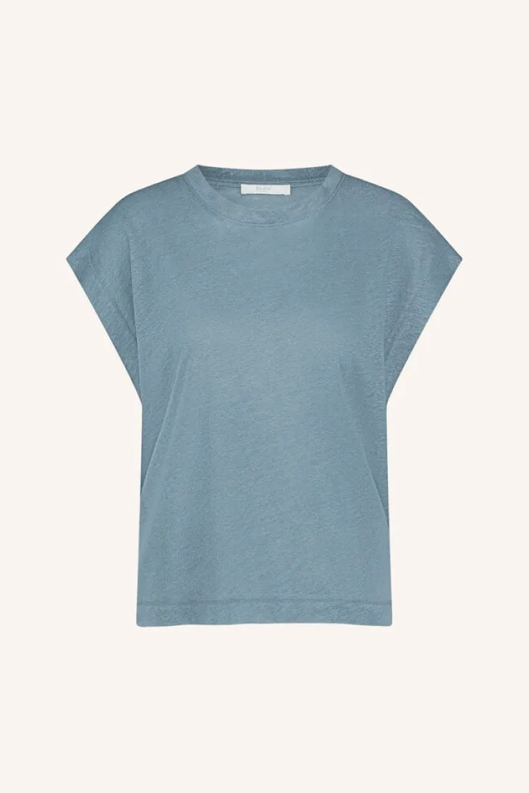 mason_linen_top_0.webp By Bar Mason Linen Top Blue+Stone Clearance