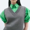 Cordera Merino Pointelle Waistcoat Discount