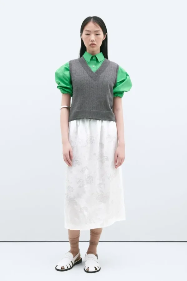 Cordera Merino Pointelle Waistcoat Discount