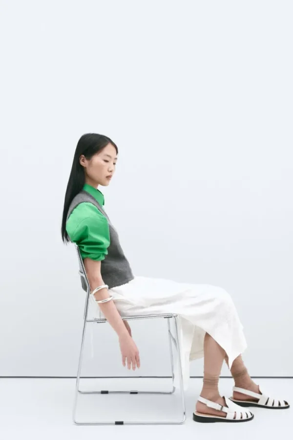 Cordera Merino Pointelle Waistcoat Discount