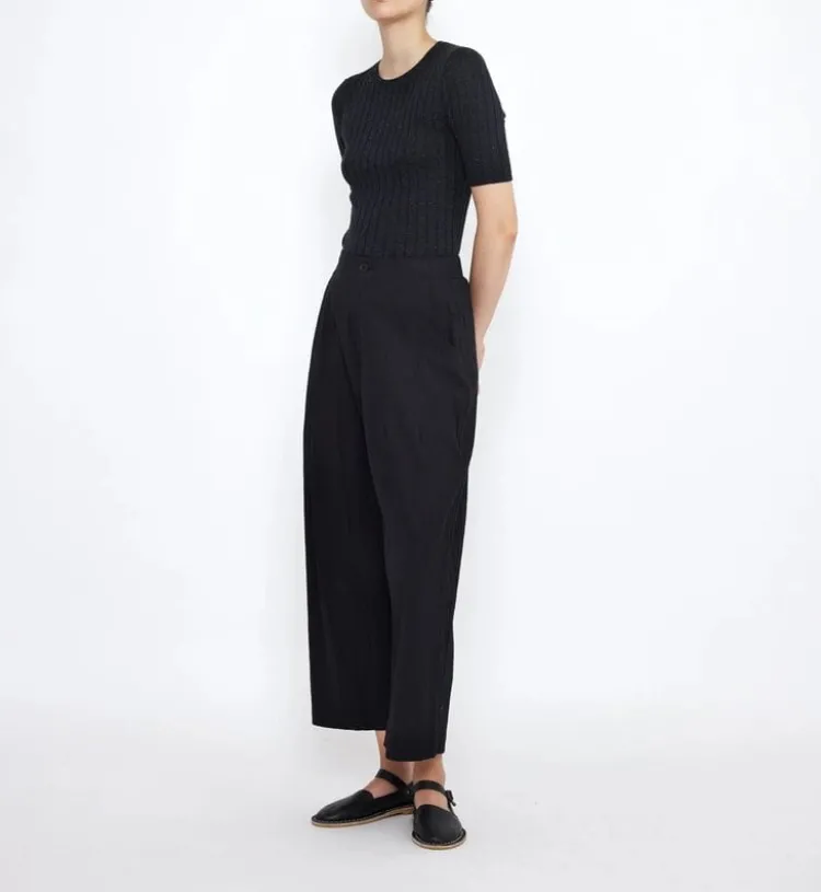 mid_sleeves_ribbed_fine_k_1.webp 7115 Mid Sleeves Ribbed Fine Knit Black Hot