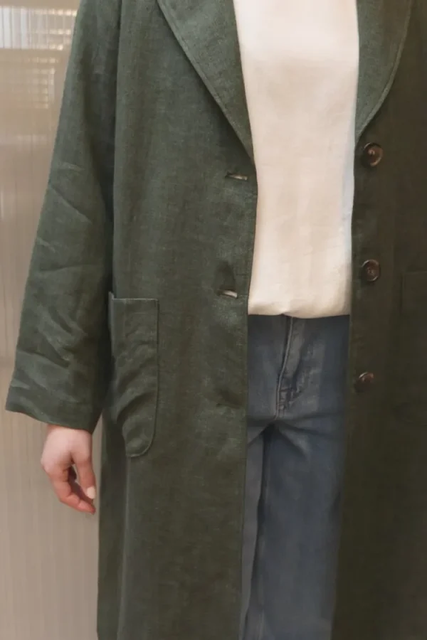 Diega Mileno Manteau Kaki Sale