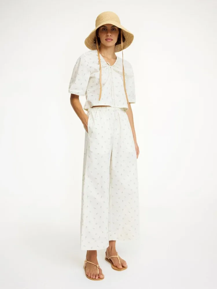 mirabello_trouser_0.webp By Malene Birger Mirabello Trouser Mini+Flower+Print New