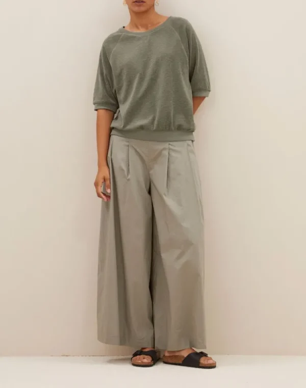 By Bar Neva Slub Top Mulled+Basil Fashion