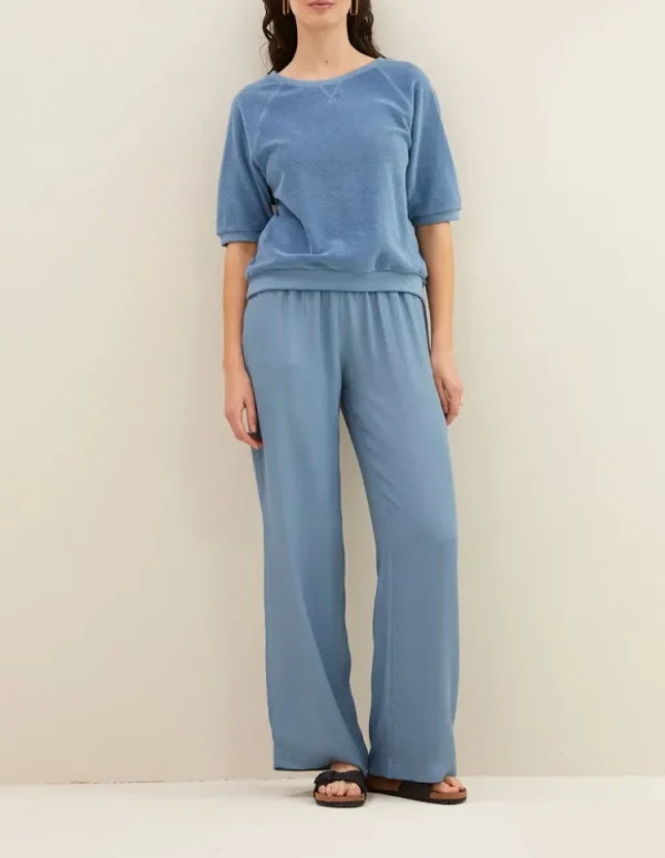 By Bar Neva Slub Top Blue+Stone Hot