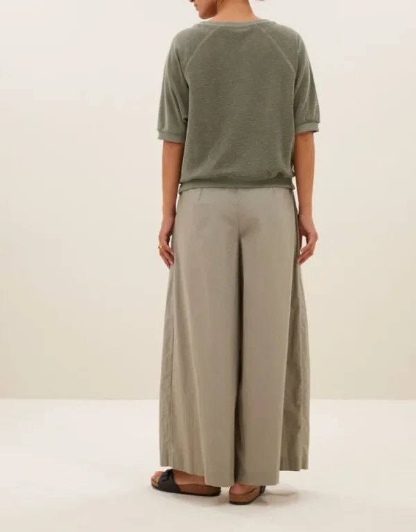 By Bar Neva Slub Top Mulled+Basil Fashion