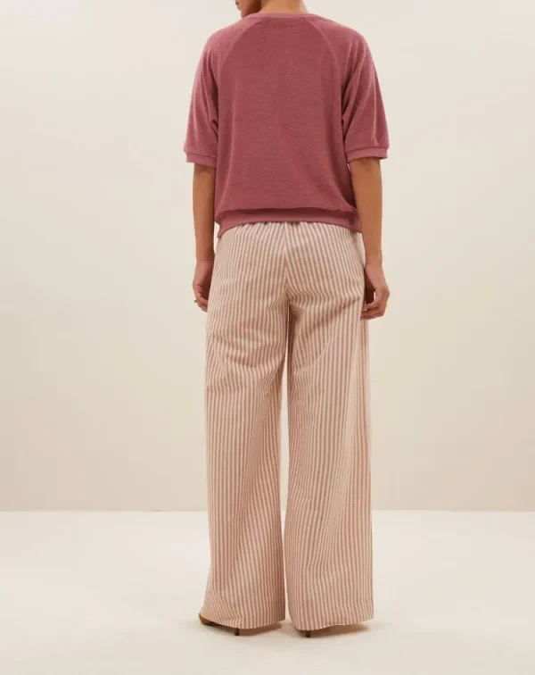 By Bar Neva Slub Top Bright+Plum New