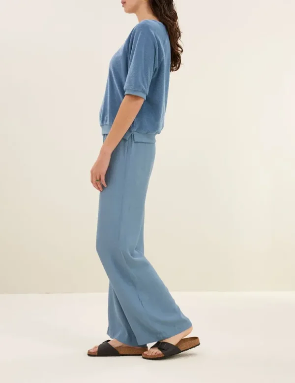 By Bar Neva Slub Top Blue+Stone Hot