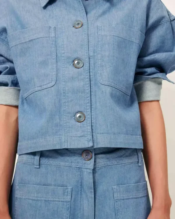 Sessun Notteri Blouse Provencia+Blue Clearance