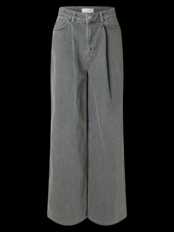 Selected Femme Olivia Jeans Grey+Denim Fashion