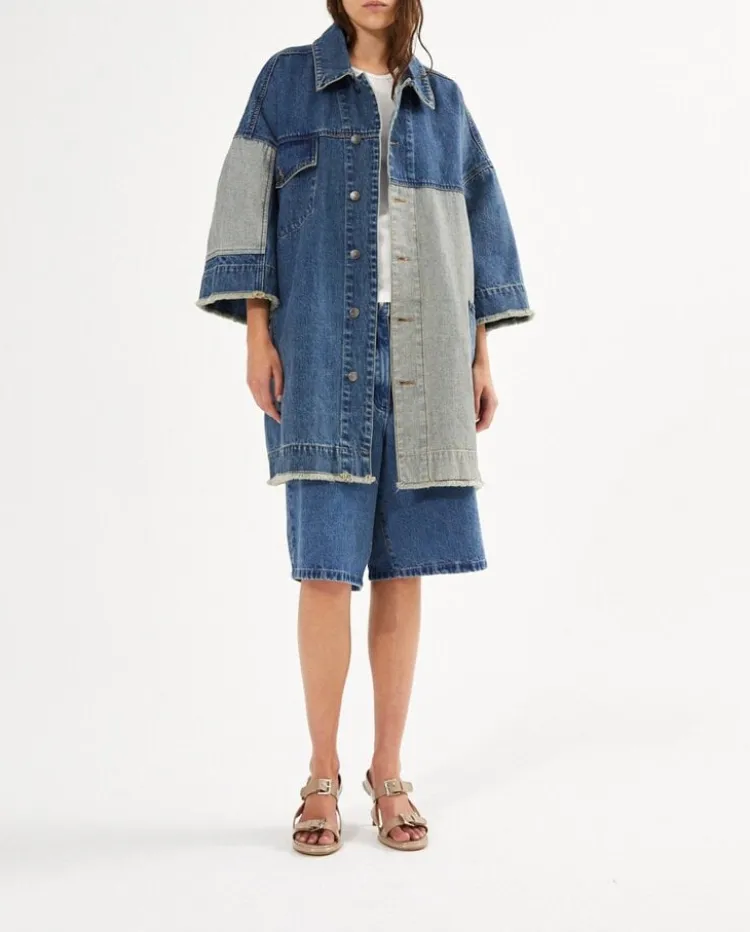 oya_kimono_jacket_0.webp Rabens saloner Oya Kimono Jacket Washed+Indigo Online