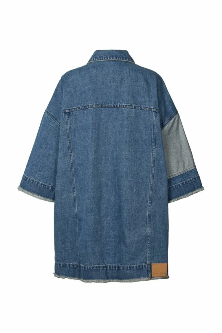 oya_kimono_jacket_2.webp Rabens saloner Oya Kimono Jacket Washed+Indigo Online