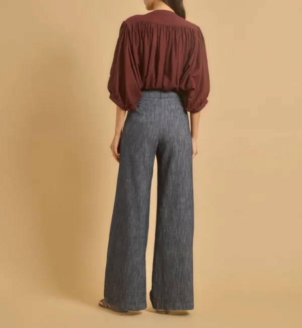 Diega Pavona Pantalon Bleu Hot