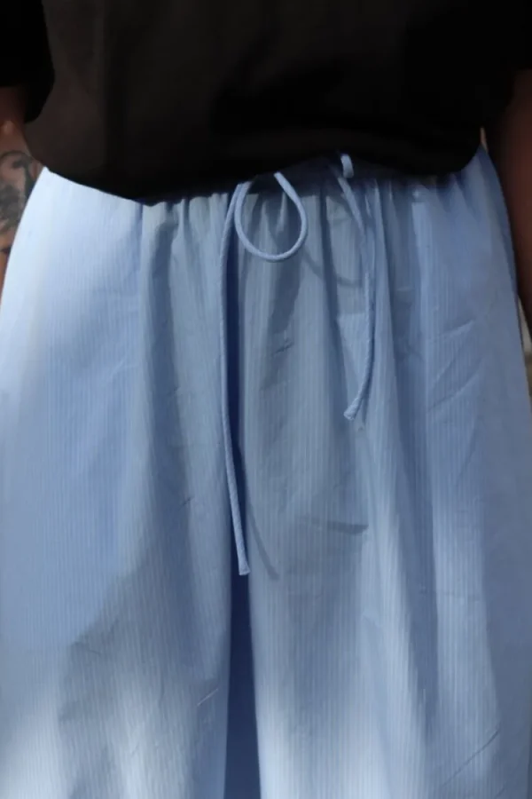 By Malene Birger Pheobes Skirt Blue+Iris+Stripe+Small Outlet