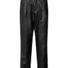 Rabens saloner Raina Glazed Pleat Pants Black Hot
