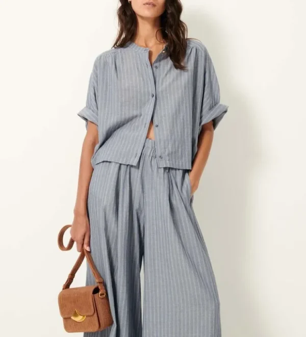 Sessun Reva Blouse Chambray+Blue Fashion