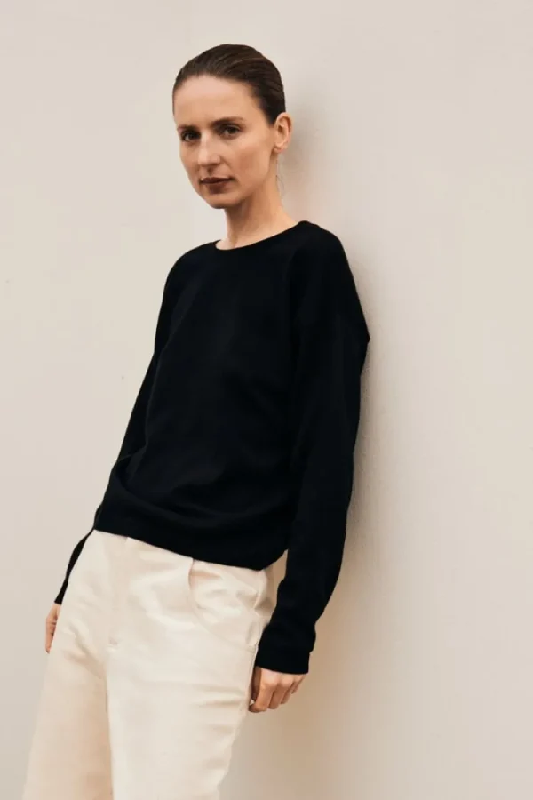 Gris Rousseau Reversible Knit Nero Fashion