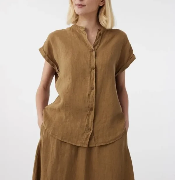 Knit-ted Rumi Blouse Camel Hot