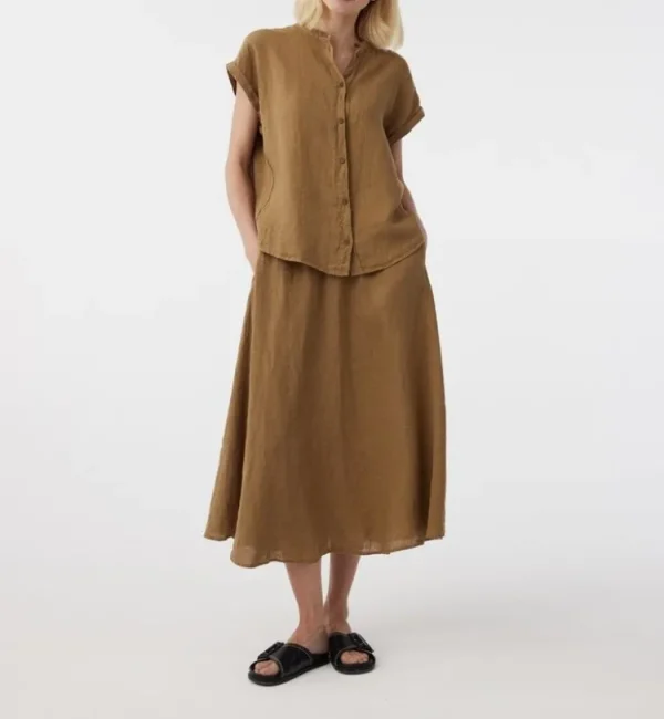 Knit-ted Rumi Blouse Camel Hot