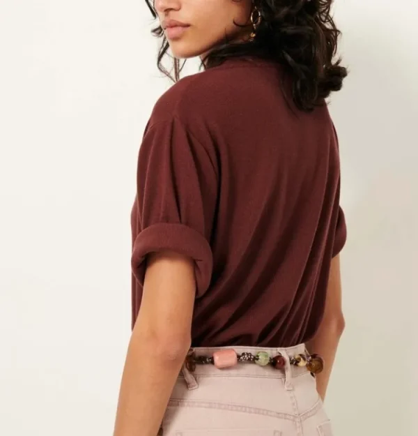 Sessun Serge Shirt Burgundy Online