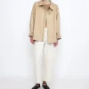 7115 Short Spring Trench Tan+Beige Clearance
