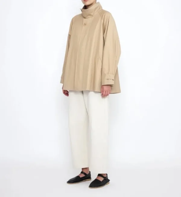 7115 Short Spring Trench Tan+Beige Clearance