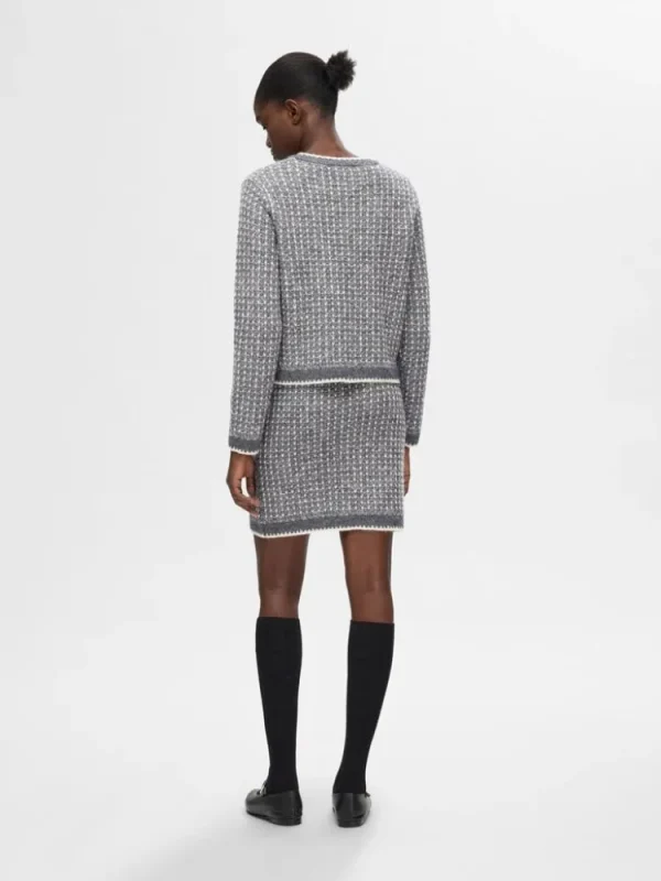 Selected Femme Sine Short Skirt Volcanic+ash+detail+birch Online
