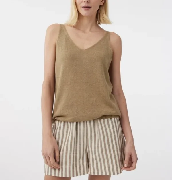 Knit-ted Soof Top Khaki Clearance