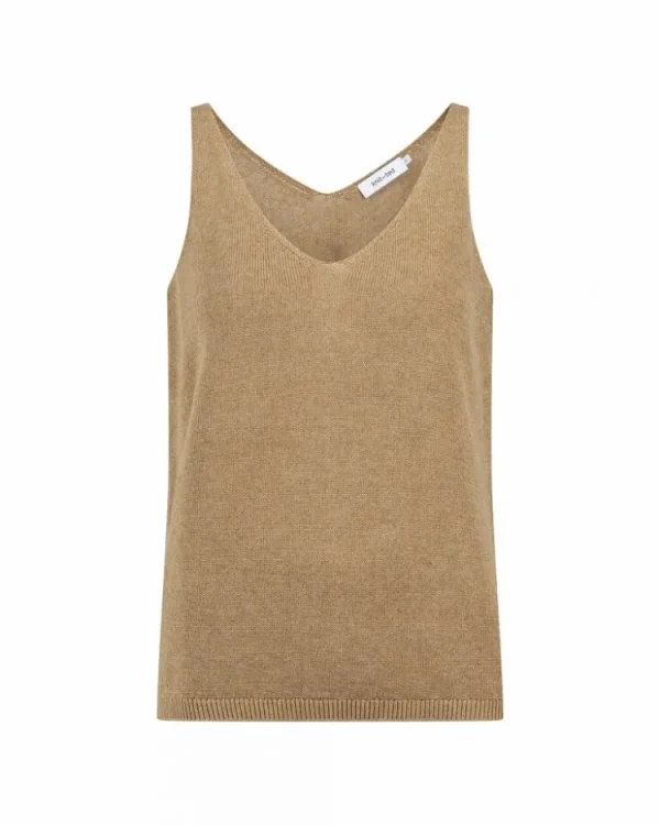 Knit-ted Soof Top Khaki Clearance