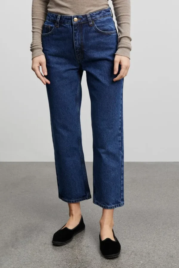Skall Studio Straight Leg Jeans Mid+Blue Outlet