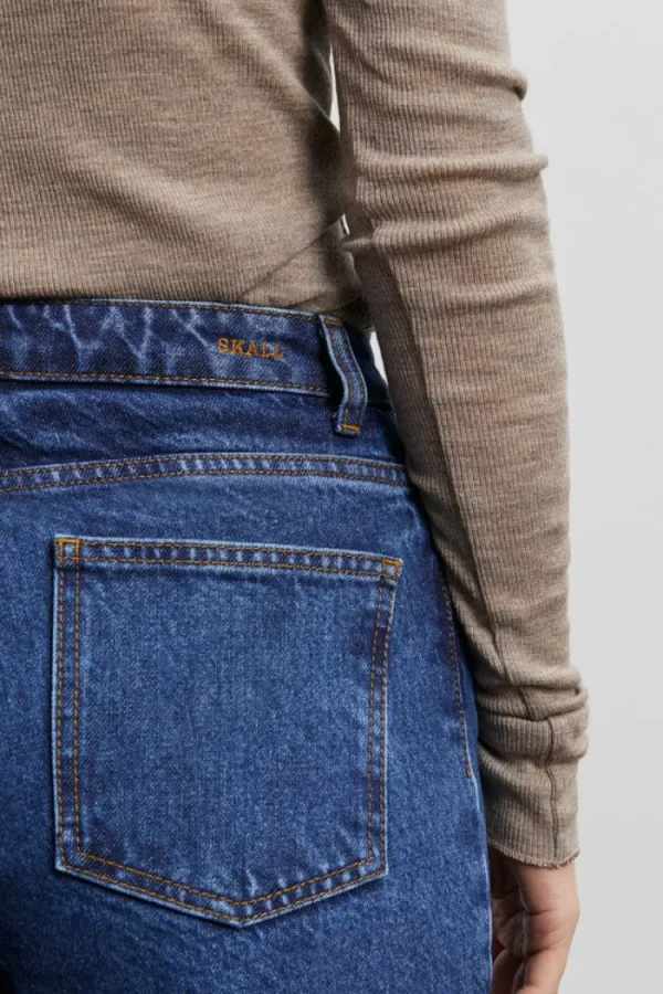 Skall Studio Straight Leg Jeans Mid+Blue Outlet