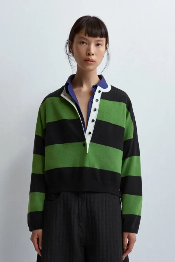 Cordera Striped Polo Sweater Sale
