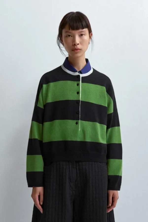 Cordera Striped Polo Sweater Sale