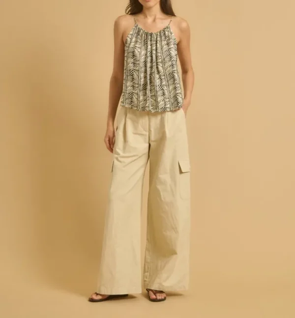 Diega Tanza Top Ecru+Noir Hot