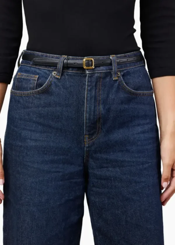 Lie Studio The Georgia Slim Belt Gold+Solid+Black Best