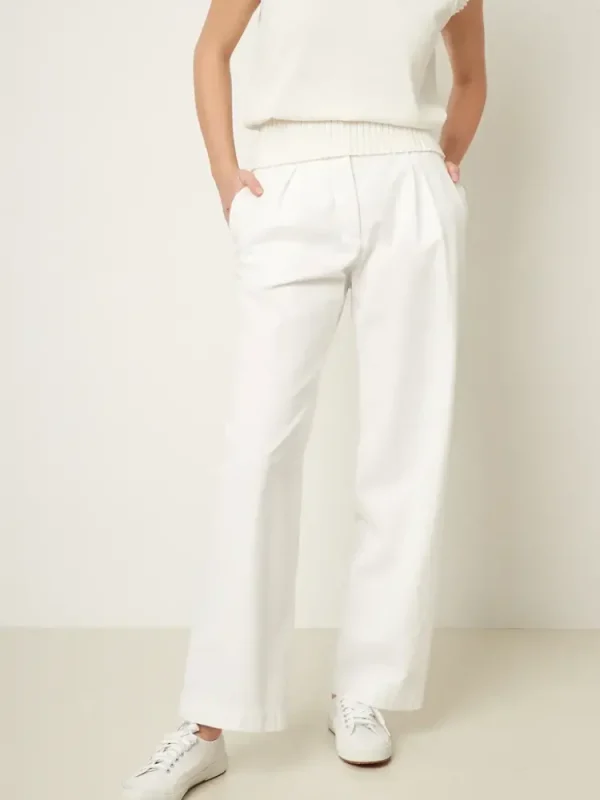 Rue Blanche Twill Lusca Pants White Hot