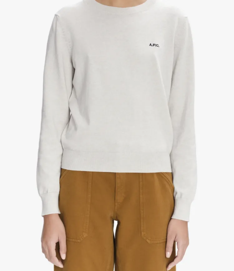 victoria_pullover_0.webp A.P.C. Victoria Pullover Ecru+Chine Outlet