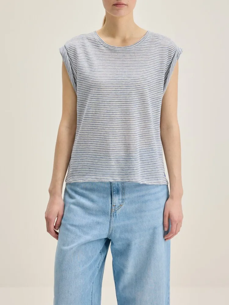 vlyn_tshirt_0.webp Bellerose Vlyn T-Shirt Stripe+D Discount