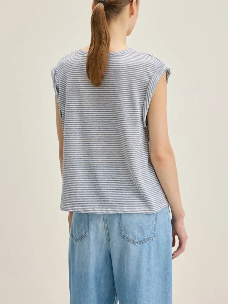 vlyn_tshirt_1.webp Bellerose Vlyn T-Shirt Stripe+D Discount