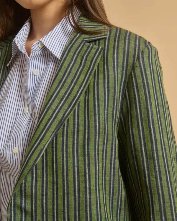 Diega Vouzieto Jacket Vert+Marine New